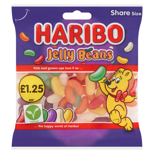 HARIBO JELLY BEANS PM £1.25  01/26(H)