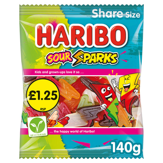 HARIBO SOUR SPARKS PM £1.25  30/06/26