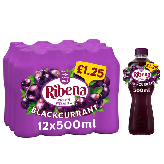 RIBENA BLACKCURRANT PM £1.25   07/25