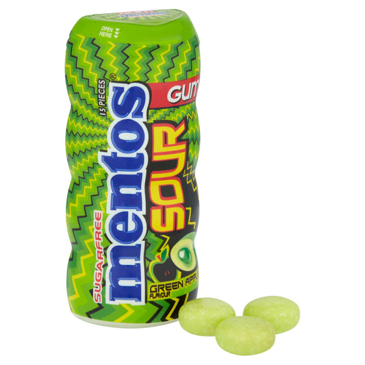 MENTOS SOUR GUM GREEN APPLE 09/26