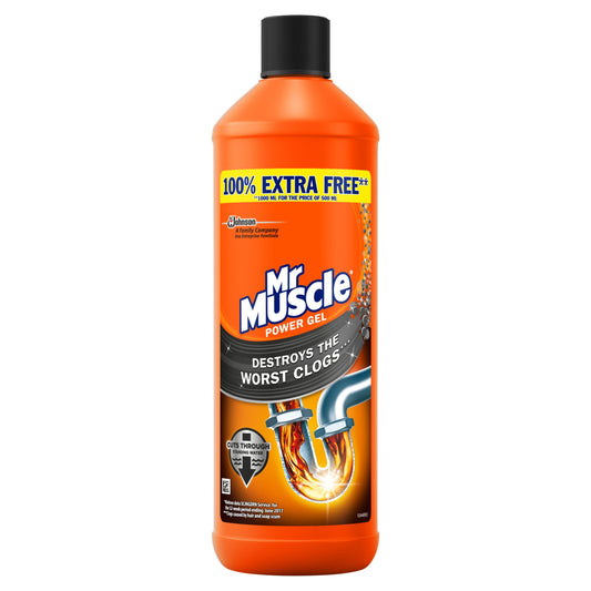 MR MUSCLE KITCHEN DRAIN GEL+100% EXTRA 1000ML