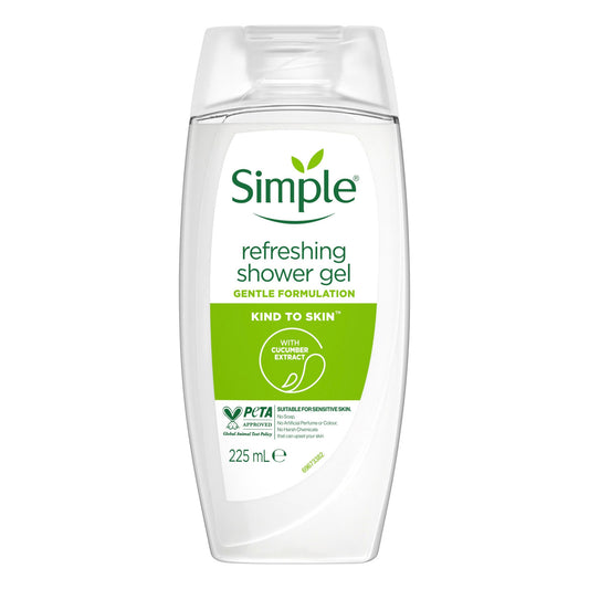 SIMPLE SHOWER GEL REFRESHING 225ML