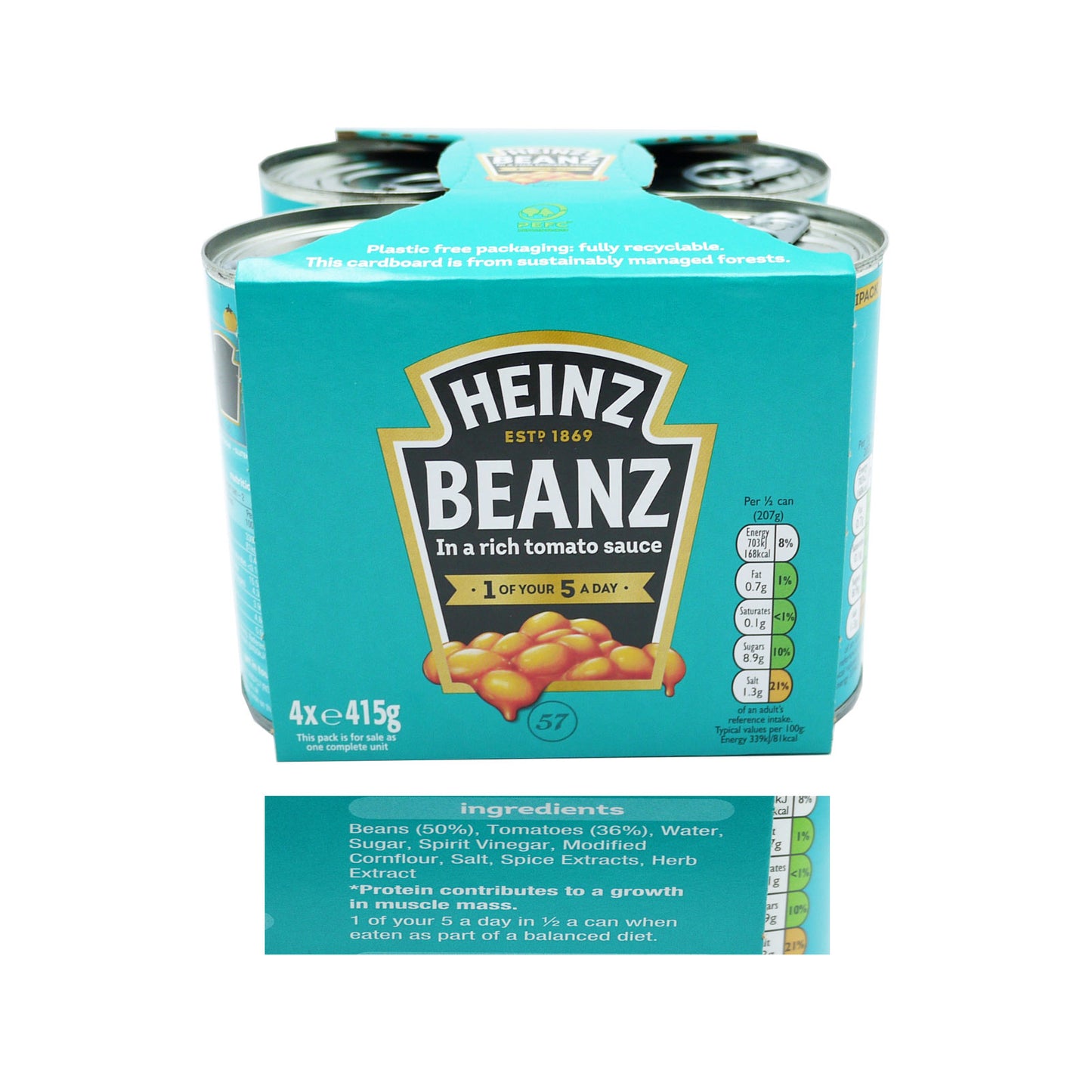 HEINZ BAKED BEANZ 4PK 31/07/25 (C)