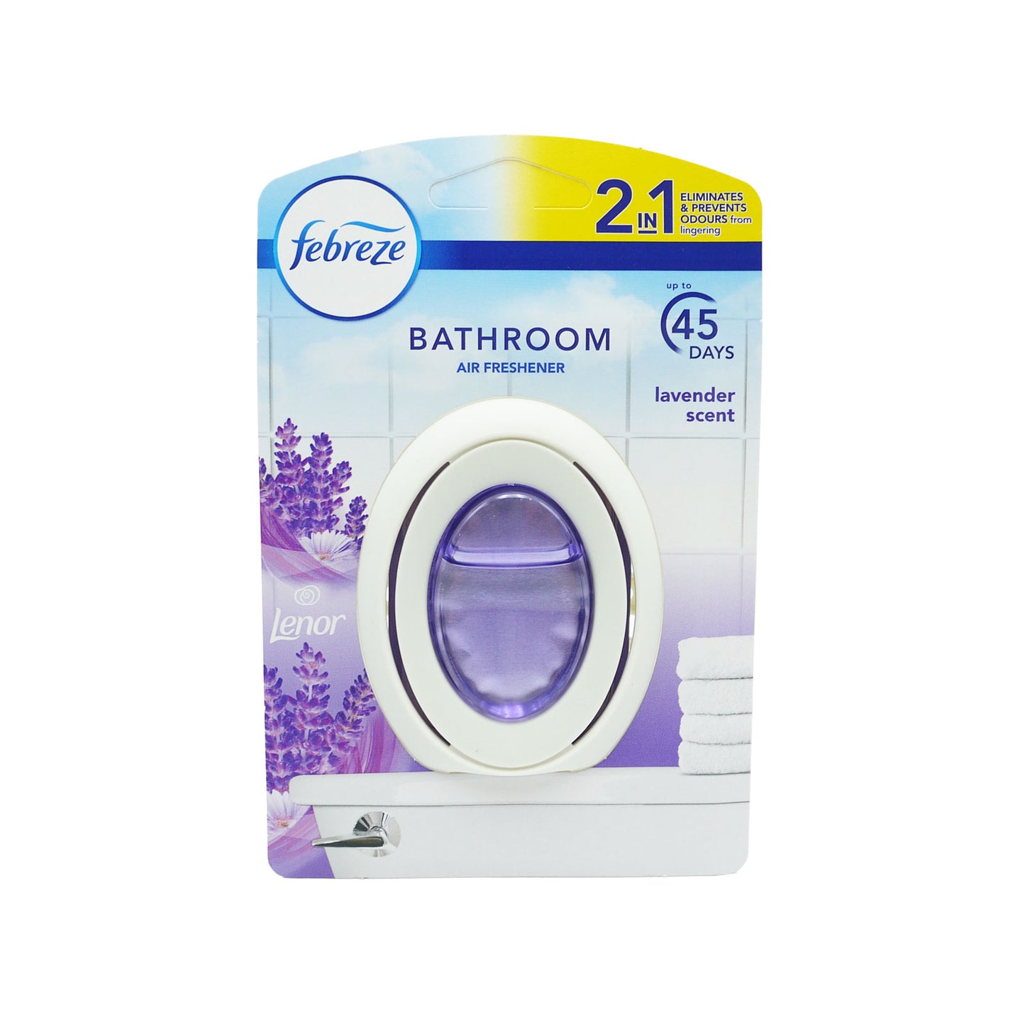FEBREZE BATHROOM AIR FRESHENER LAVENDER SCENT (C)
