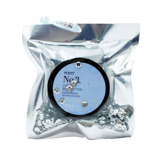 MAD BEAUTY BODY BUTTER SILVER SEQUIN SET (C)