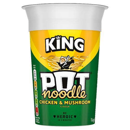KING POT NOODLE CHICKEN AND MUSHROOM 114G