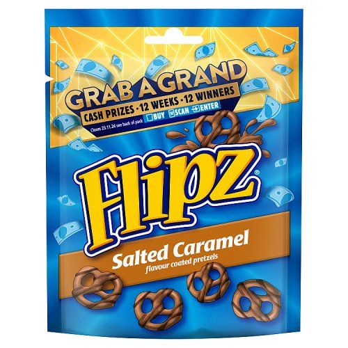FLIPZ SALTED CARAMEL PRETZELS 90G