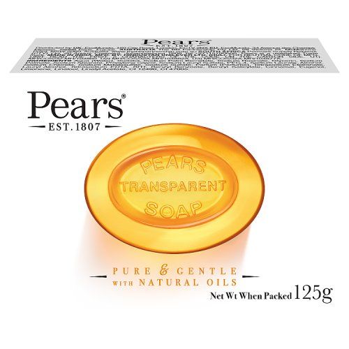 PEARS BAR SOAP 125G TRANSPARENT (AMBER) SINGLES (6 X 12)