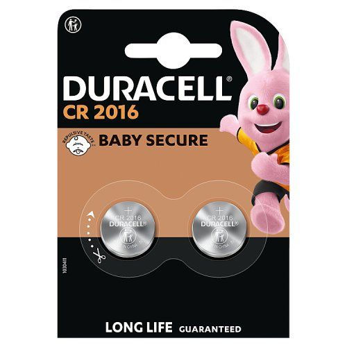 DURACELL COIN BATTERIES 3V 2016 2PK