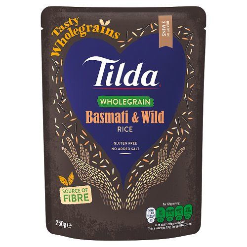 TILDA BASMATI & WILD WHOLEGRAIN RICE 250G