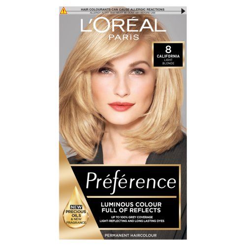 L'OREAL PREFERENCE 8 CALIFORNIA (LIGHT BLONDE)