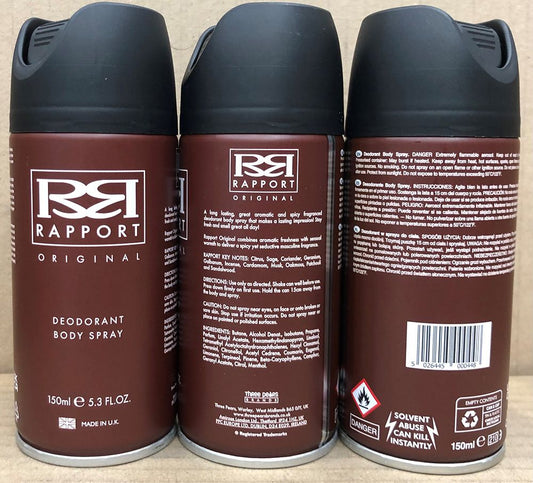 RAPPORT DEODORANT 150ML BODYSPRAY