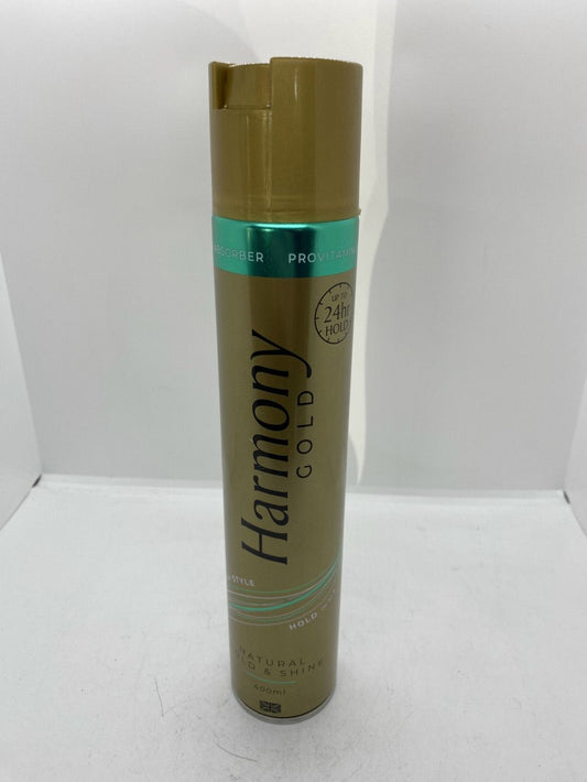HARMONY GOLD HAIRSPRAY - NATURAL HOLD & SHINE 400ML