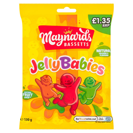 MAYNARDS BASSETTS JELLY BABIES PM £1.35 10/10/25