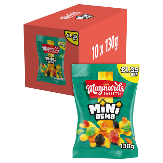 MAYNARDS BASSETTS MINI GEMS BAG PM £1.35 22/12/25