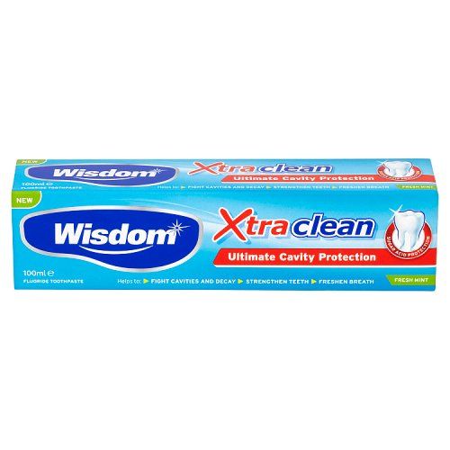WISDOM XTRA CLEAN TOOTHPASTE 100ML