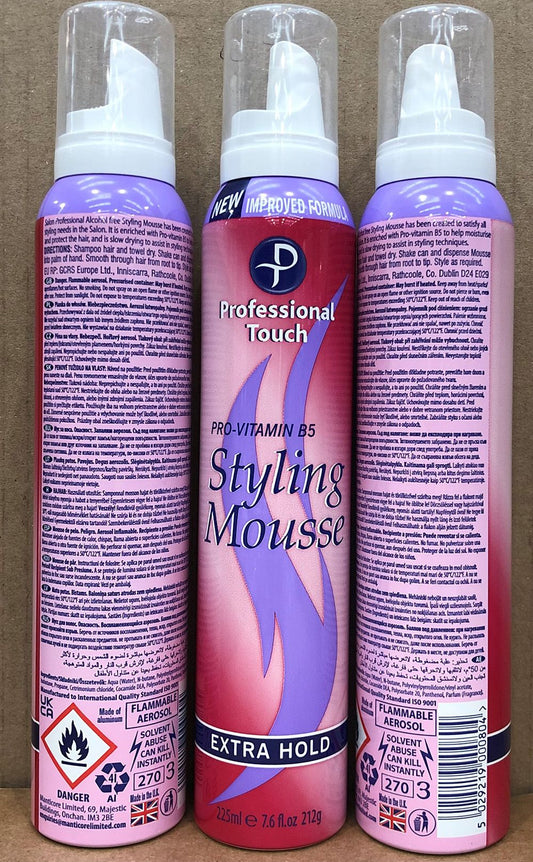 PROFESSIONAL PINK HAIR MOUSSE EXTRA 225ML