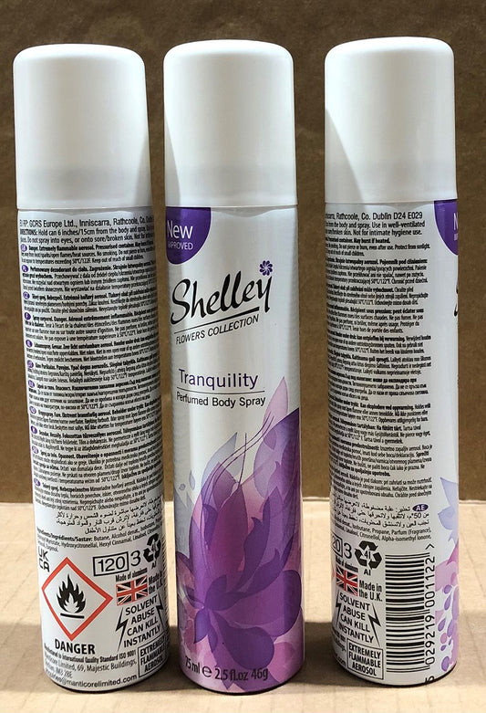 SHELLEY BODY SPRAY 75ML TRANQUILLITY