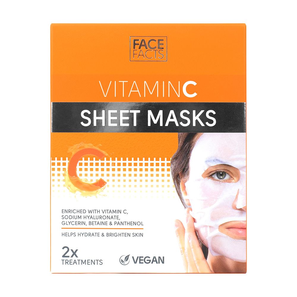 FACE FACTS SHEET MASK 2 X 20ML VITAMIN C