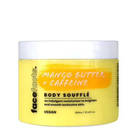 FACE FACTS BODY SOUFFLE MOISTURISER-MANGO BUTTER & CAFFEINE, 300ML