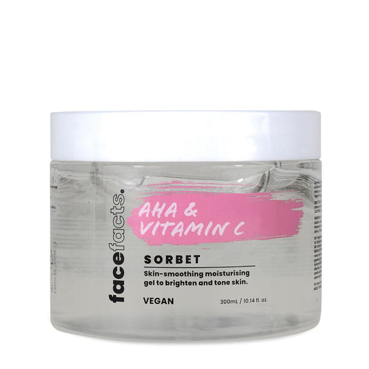 FACE FACTS BODY SORBET MOISTURISER- AHA & VITAMIN C, 300ML