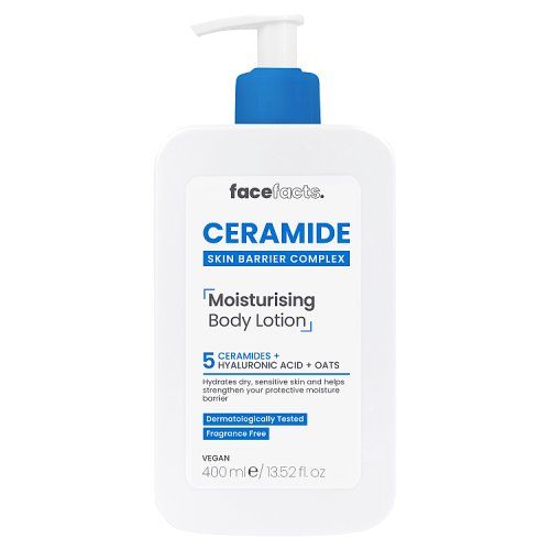 FACE FACTS CERAMIDE SKIN BARRIER COMPLEX MOISTURISING BODY LOTION 400ML