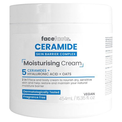 FACE FACTS CERAMIDE SKIN BARRIER COMPLEX MOISTURISING CREAM 454ML