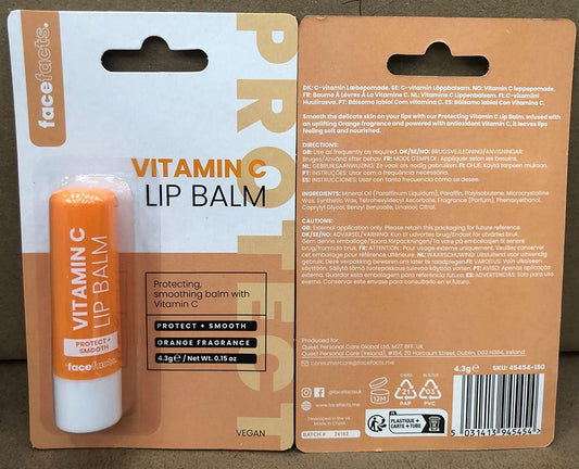 FACE FACTS LIP BALM - VITAMIN C WITH ORANGE FRAGRANCE