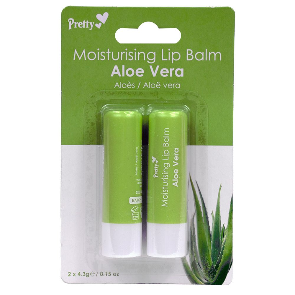 PRETTY MOISTURISING LIP BALM - ALOE VERA