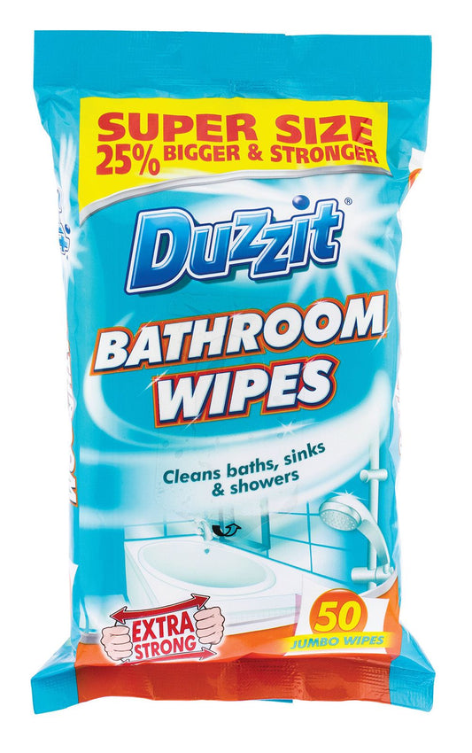 DUZZIT BATHROOM WIPES 50PK