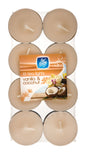 PAN AROMA 16 PACK COLOUR TEA-LIGHTS - VANILLA & COCONUT