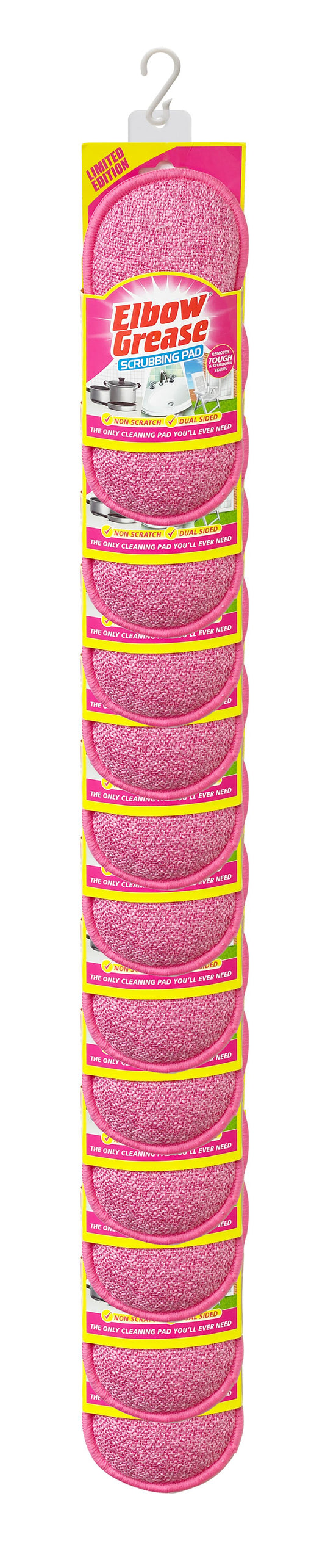 ELBOW GREASE SCRUBBING PAD PINK CS
