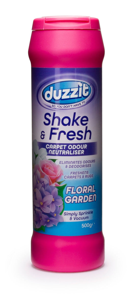 DUZZIT SHAKE & FRESH - CARPET ODOUR NE-FLORAL GARDEN-500G