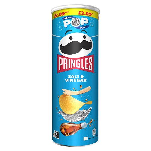PRINGLES SALT & VINEGAR PM£2.99 165G