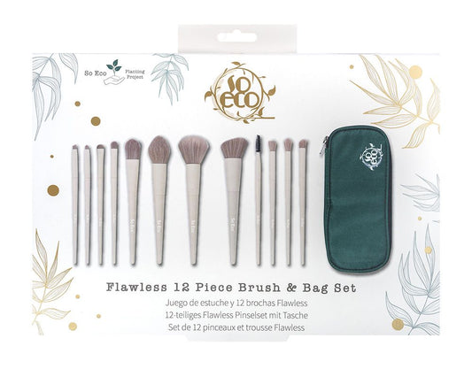 SO ECO FLAWLESS 12 PIECE BRUSH & BAG SET