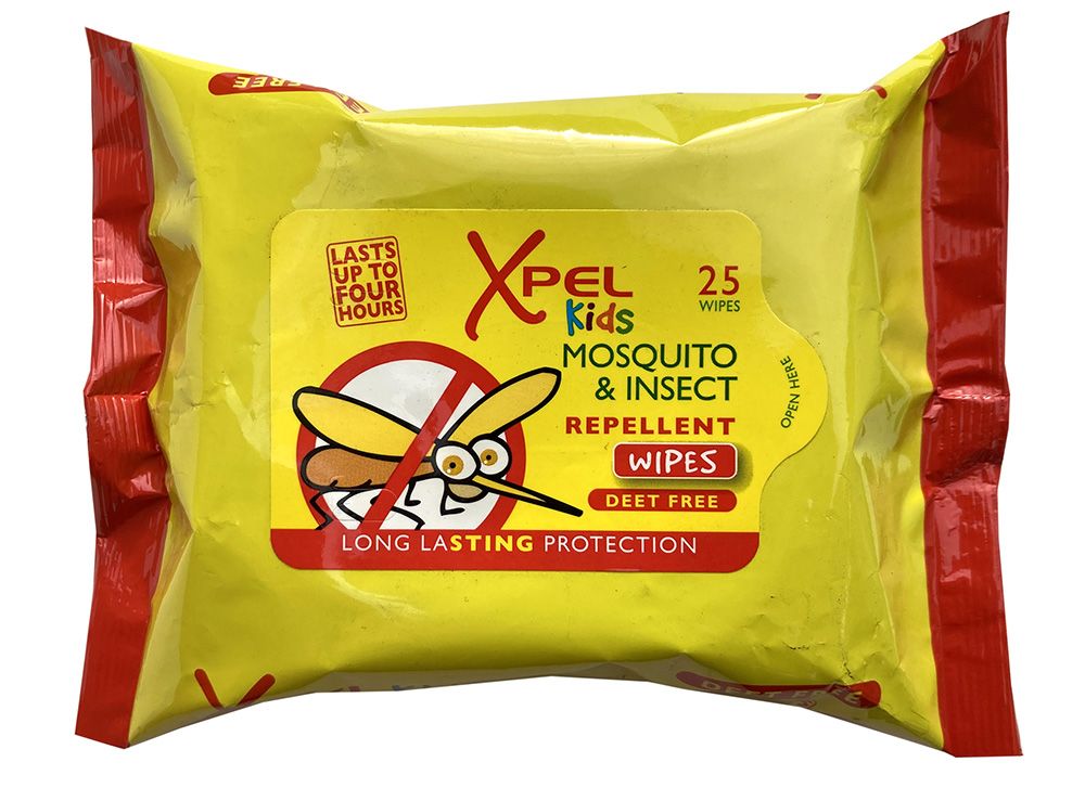 XPEL KIDS MOSQUITO REPELLENT WIPES  [ROC] 25'S