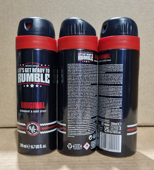 LETS GET READY TO RUMBLE 200ML DEO&BODY SPRAY ORIG