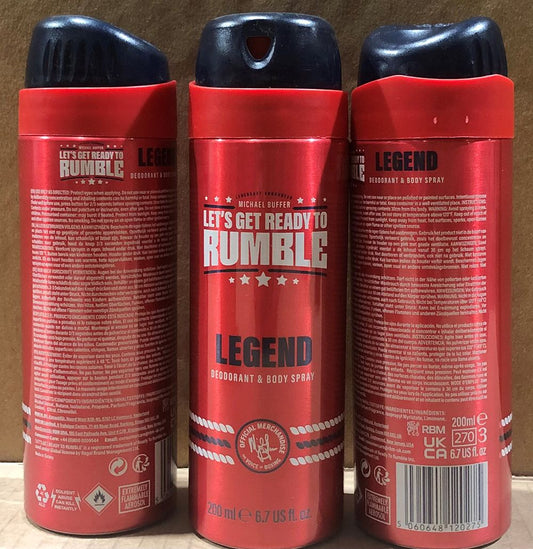 LETS GET READY TO RUMBLE 200ML DEO&BODY SPRY LEGD