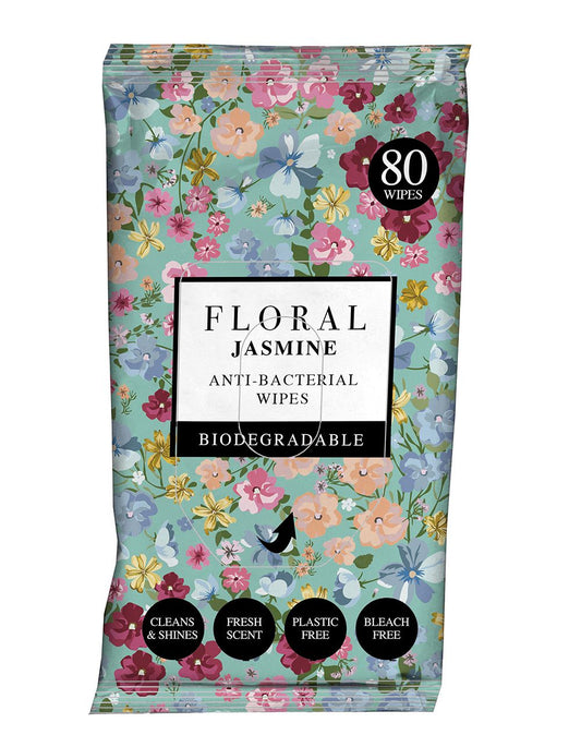FLORAL ANTIBAC SURFACE WIPES 80 - JASMINE
