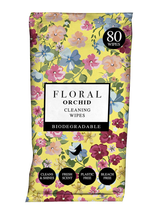 FLORAL ANTIBAC SURFACE WIPES 80 - ORCHID