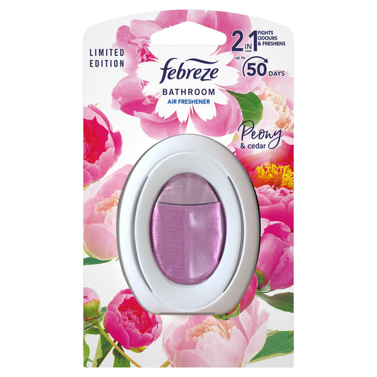 FEBREZE BATHROOM AIR FRESHENER 7.5ML PEONY & CEDAR