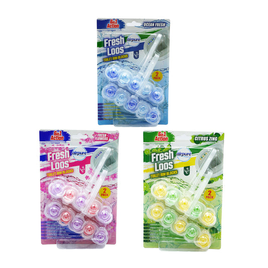 FRESH LOOS TOILET RIM BLOCK 6IN1 (R)