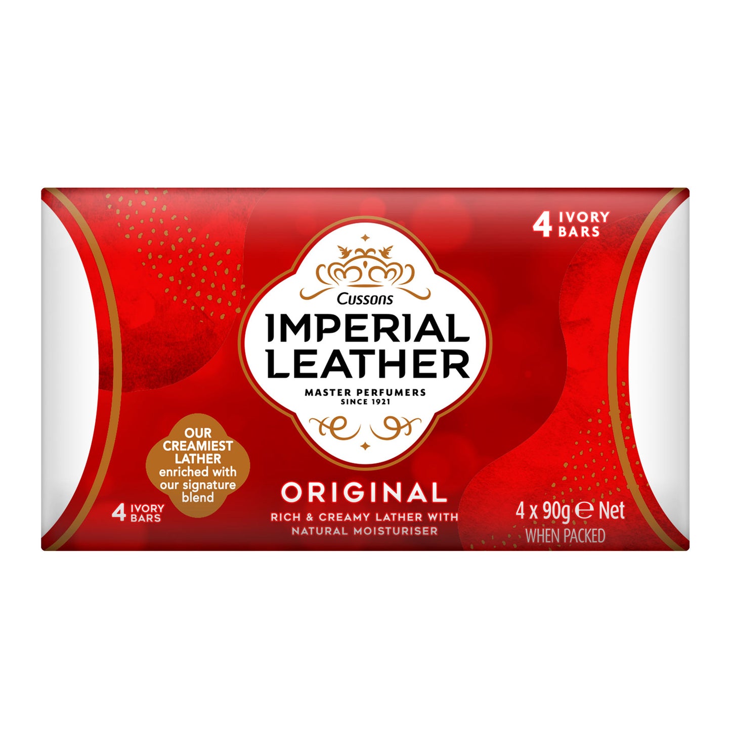 IMPERIAL LEATHER SOAP ORIGINAL 4X90GM