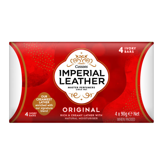IMPERIAL LEATHER SOAP ORIGINAL 4X90GM