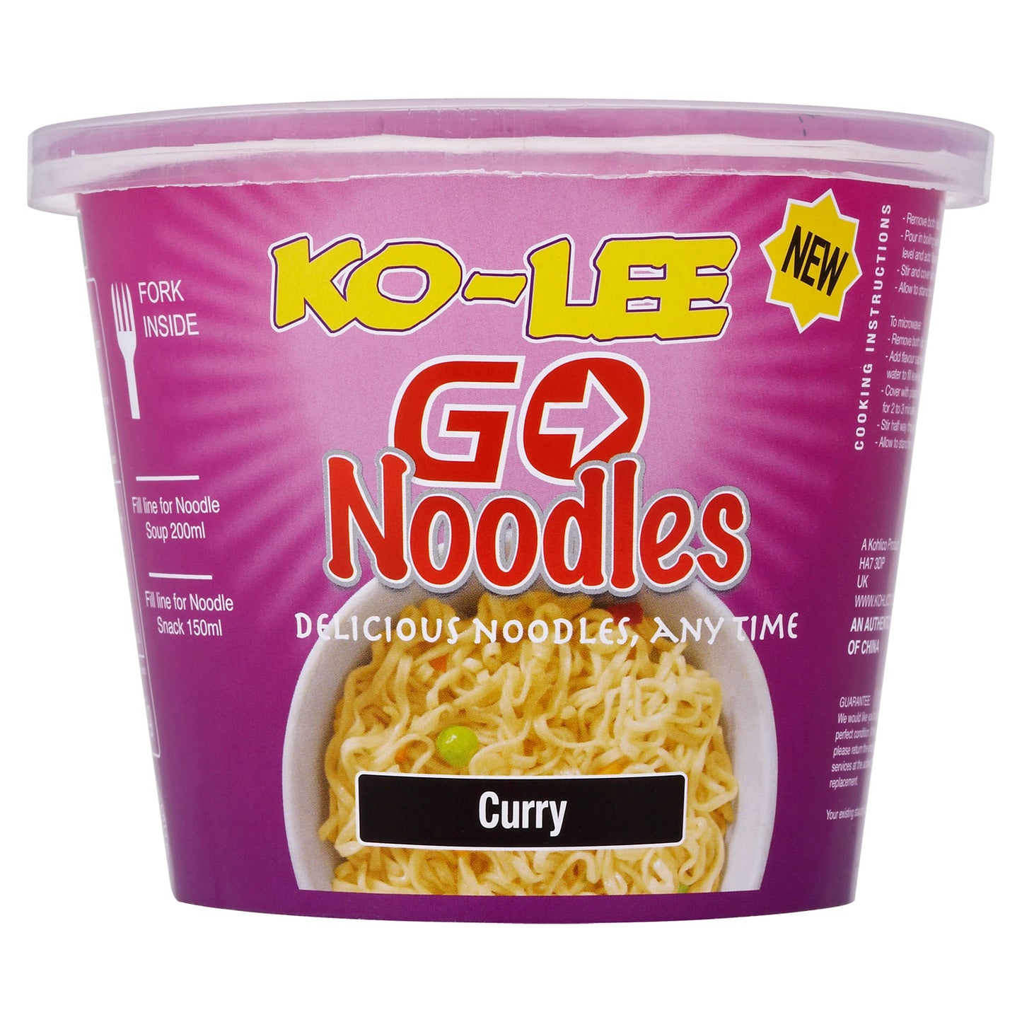 KO-LEE GO NOODLES CUP CURRY 05/01/26 (H)