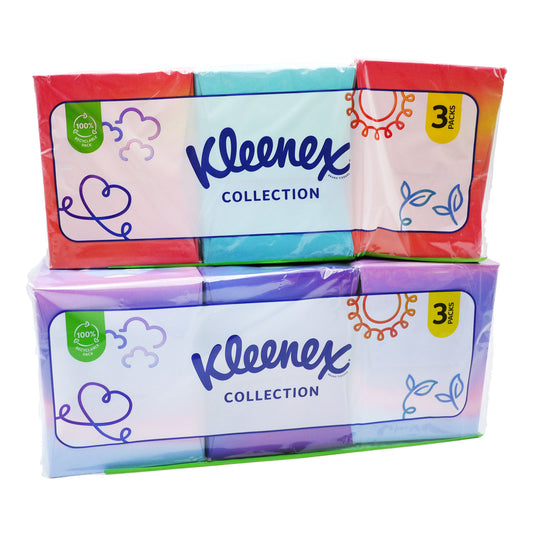 KLEENEX TISSUES COLLECTION ASSTD DESIGNS 3PK (C)