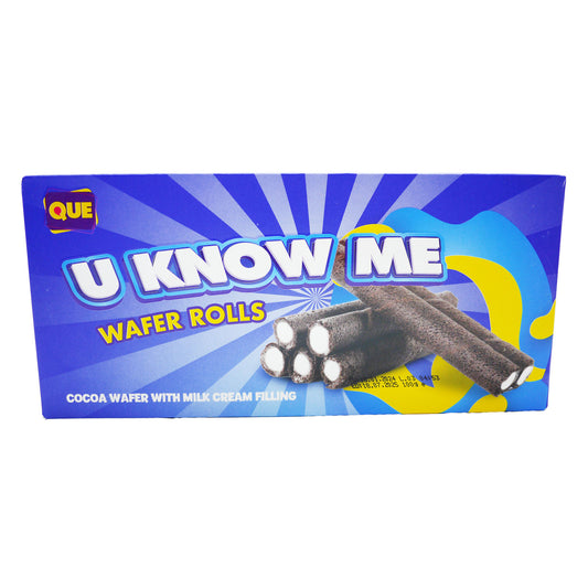 QUE WAFERS U KNOW ME ROLL MILK COCOA 01/11/25