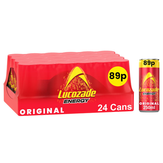 LUCOZADE ENERGY SLIM CAN ORIGINAL PM 89P 30/10/25