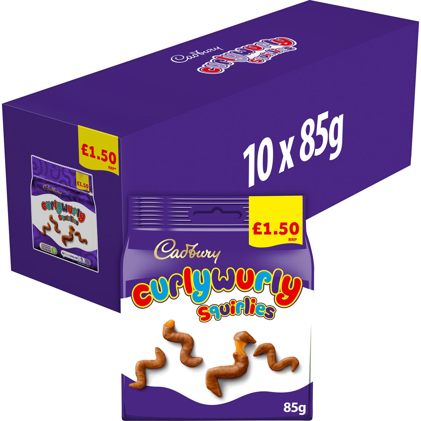 CADBURY CURLYWURLY SQUIRLIES PM £1.50 15/10/25