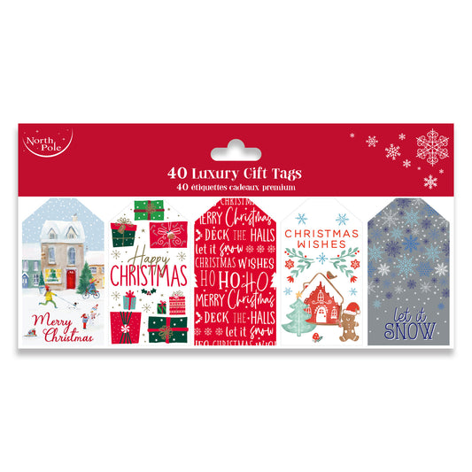 XMAS GIFT TAGS MODERN DIE CUT (R)